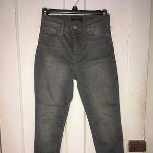 Banana Republic Gray High Rise Skinny Jeans